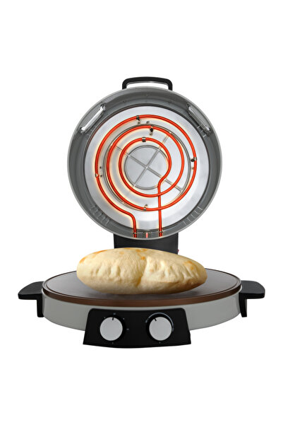 Edison Electric Baker, Control Dial, 40 Cm, 2800 Watts - Light Grey