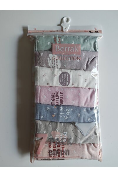 Berrak 7'li Bikini Kesim Külot %100 Pamuk (DESEN SEÇİMLİ)