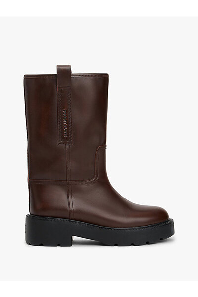 Tommy Hilfiger Leather Cleat Mid Boots