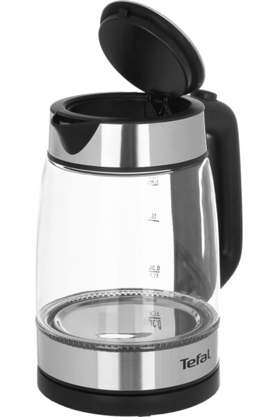 TEFAL Glass Kettle, 1.7 L, 2200 W - Black