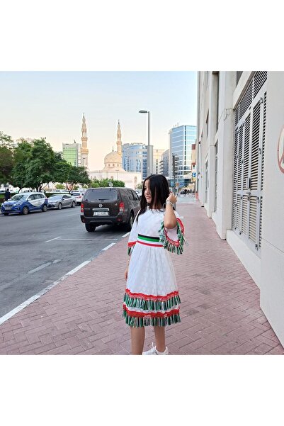 LAMORA Traditional UAE National Day Emirates Flag Cloth Dress