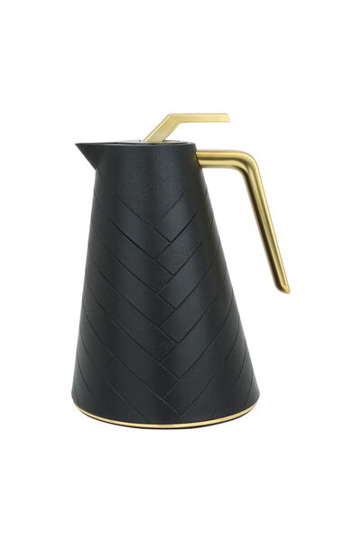 AZOZ MERCHLY Thermos, 500 ml, Inner Glass Vacuum Flask, Pressure Cooker - Black