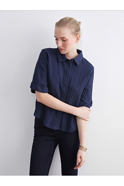 LC Waikiki Textured Muslin Women's Shirt