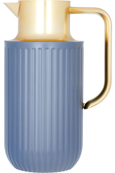 Everest Laura Thermos 1.6 L, golden handle, thermal glass inner, plastic oute...