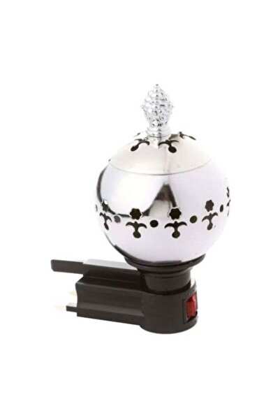 DLC مبخرة كهربائية على الطراز العتيق باللون الفضي/الأسود