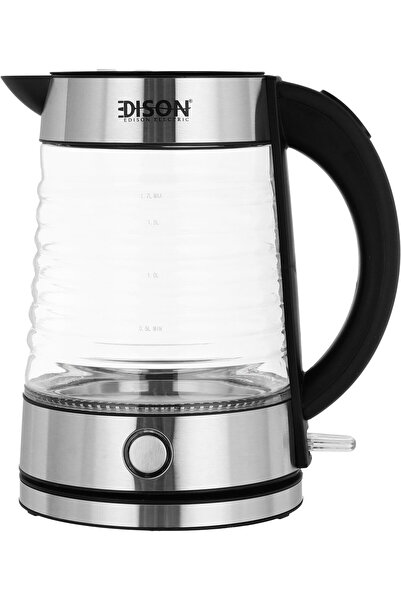Edison غلاية كهربائية، 1.7 لتر، 2200 واط - أسود