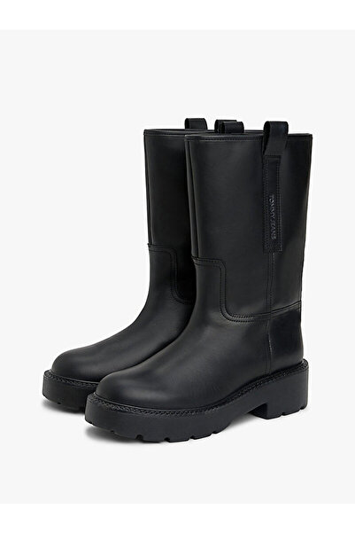 Tommy Hilfiger Leather Cleat Mid Boots