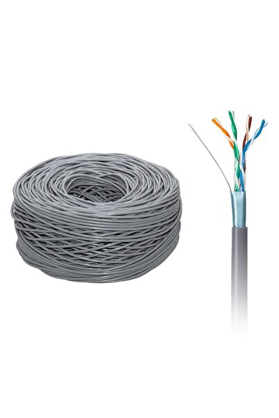 ElectroAZ Cablu FTP pe rolă, 305 metri, CAT5E, toate fire de cupru, THB