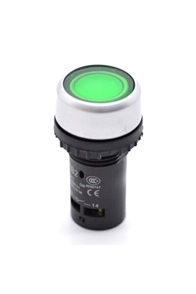 ElectroAZ Buton motor 5A Tensiune 220V Verde