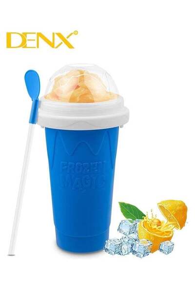 Denx Portable Magical Silica Squeeze Cup for making milkshakes, ice cream and smoothies