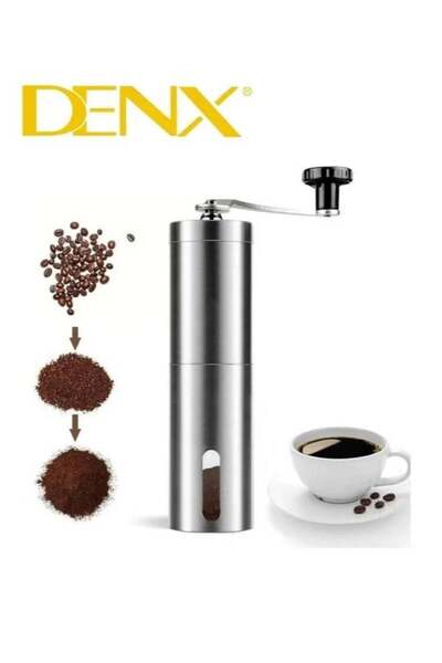 Denx Easy-To-Use Stainless Steel Manual Coffee Grinder With A Capacity Of 40 G