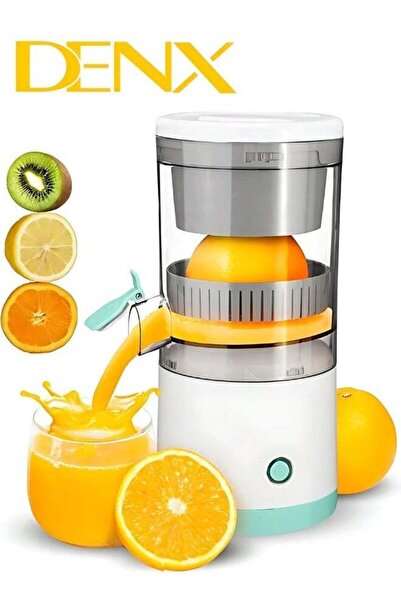 Denx Electric Citrus Juicer Hands-Free Portable USB-C Cordless 1-Button Lemon Orange Squeezer