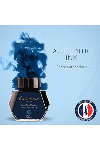 Waterman Mysterious Blue Fountain Pen Ink, 50 ml