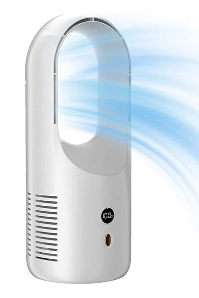 Denx Smart Portable Bladeless Fan – Safe & Modern Design In White