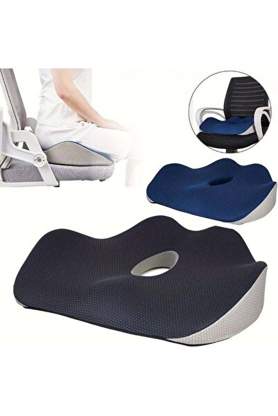 Denx Ergonomic Memory Foam Seat Cushion with Center Pressure Relief Hole DX3701