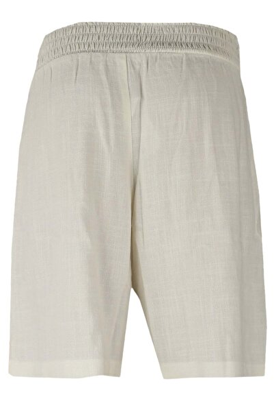 TopShop Yasmin White Shorts - 36, White, 83% viscose, 17% linen