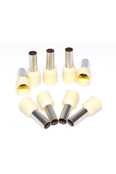 ElectroAZ Terminal cablu pin E10-12 crem, 100 buc/set