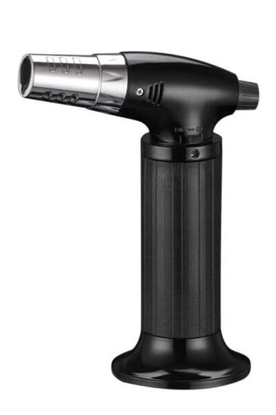 Denx Kitchen Lighter Torch - Refillable Crème Brulee Cooking Torch with Adjustable Flame & Safety L