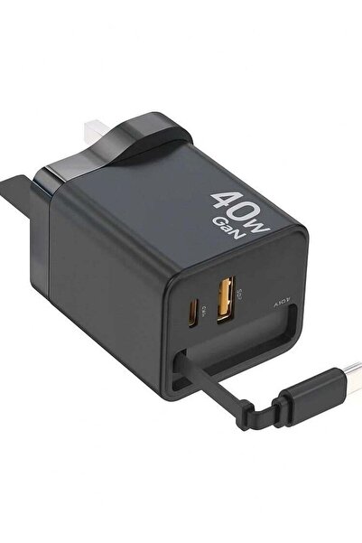 Denx DX229 40W Fast Charging Wall Charger - USB-A + USB-C, PD & QC3.0