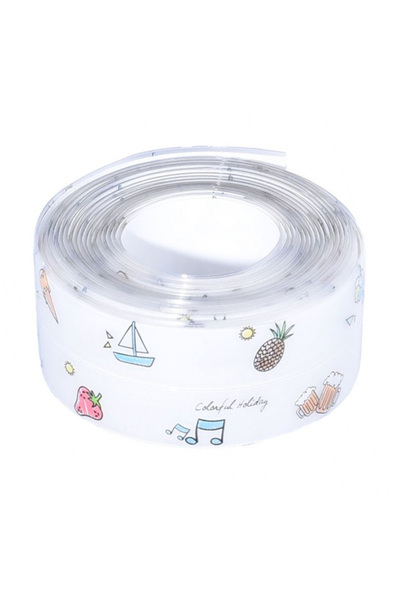 ElectroAZ Bandă de etanșare, lățime 3,8 cm, lungime 3,2 m, imprimeu multicolor