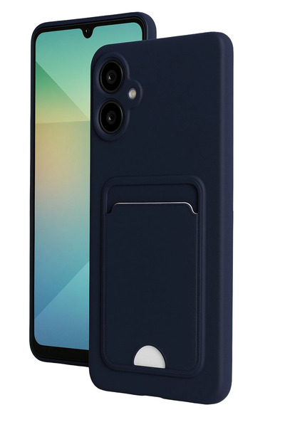 NANOSPACE غطاء سيليكون متوافق مع هاتف سامسونج جالاكسي A07 مع حافظة بطاقات الع...