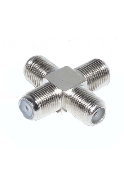 ElectroAZ Mufă TV metalică F Cross