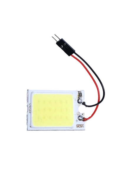 ElectroAZ Φωτιστικό οροφής αυτοκινήτου LED COB, 36 LED, ψυχρό λευκό φως, προσαρμογέας Festoon/T10, 6W
