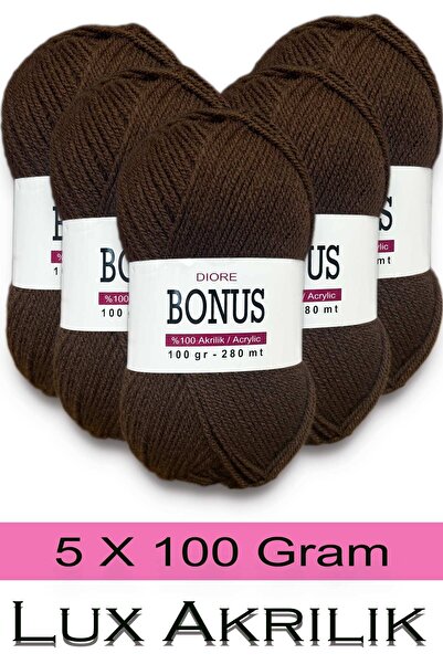 BONUS 5 X 100 Gr Classic Luxury Acrylic Yarn 804