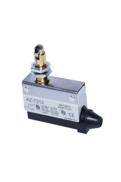 ElectroAZ Întrerupător de limită AZ 7312, Știft cu rolă, 10A, 250V AC