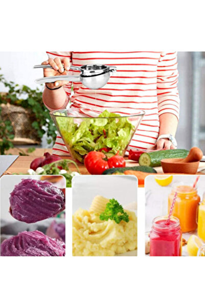 LILY Stainless steel manual citrus juicer 26 cm with handle