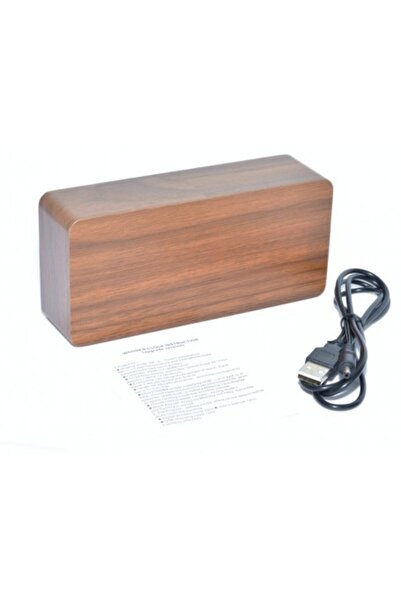 ElectroAZ Wooden Digital Clock with Red LED 1299