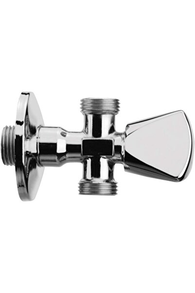 BOLD صمام مخرج مزدوج بمقبض مثلث - 1/2 × 1/2 بوصة