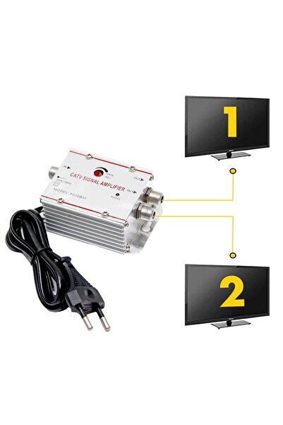 ElectroAZ TV signal amplifier with 2 outputs 20 dB