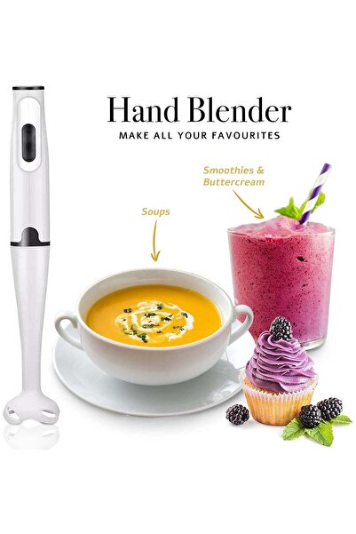 Denx Stick Blender 400W Handheld Electric Blender with Stainless Steel Blades (DX2012)