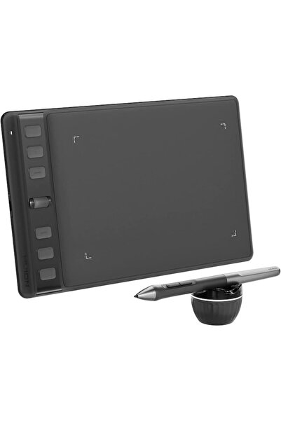 Huion Inspiroy 2 S Graphics Tablet 6.3x3.9" PW110 Stylus, 6 Custom Keys, Scroller, Black