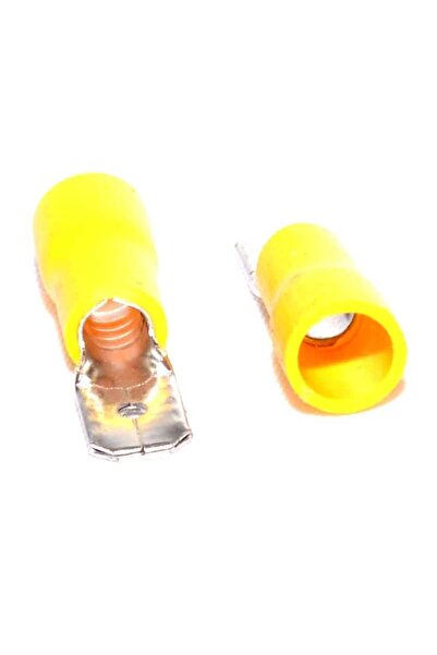 ElectroAZ Τύπος ηλεκτρικού μπλοκ ακροδεκτών κίτρινο 6,3 χιλ., 100 τεμάχια/σετ