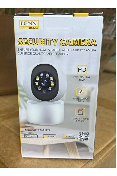 Denx Smart Home Surveillance Camera with Wi-Fi, High Resolution
