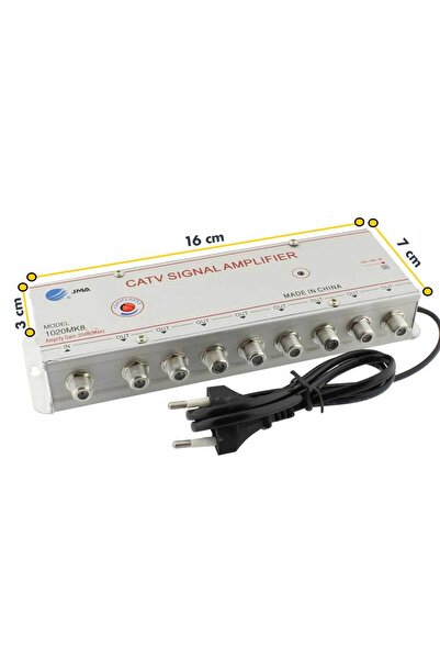 ElectroAZ TV signal amplifier, 8-way splitter