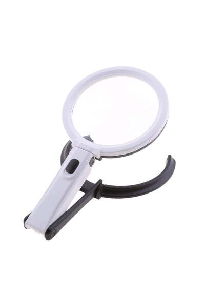 ElectroAZ Lupă de birou multifuncțională, portabilă, cu iluminare LED de 10x