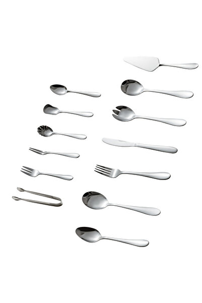 Malooki Grand Gala Cutlery Set – 70 pieces, glossy finish, with serving accessories