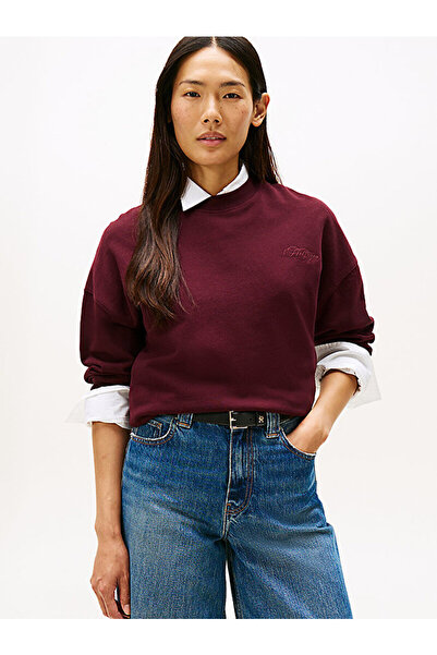 Tommy Hilfiger Logo Embroidery Relaxed Fit Sweatshirt