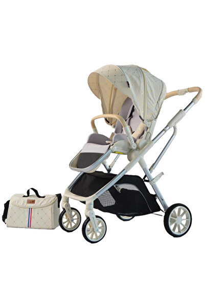 L-Sun Reversible foldable sport stroller with leg cover, 0-36 months, C7 White