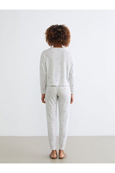 LC Waikiki Lcw Young Crew Neck Print Women's Pajamas Set