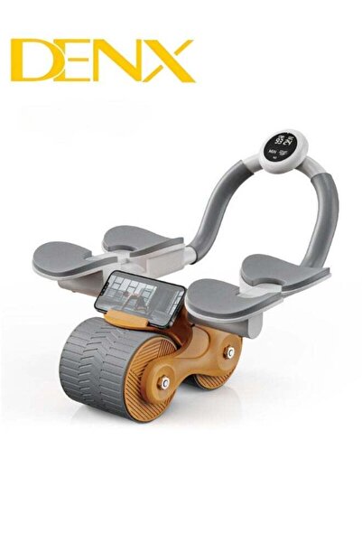 Denx Abdominal Rotating Wheel With Elbow And Knee Support And Phone Holder For Home Fitness, Multi-C