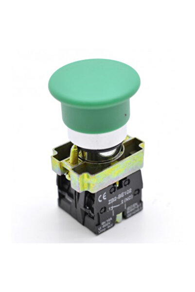 ElectroAZ Buton motor 220V AC, ciupercă reversibilă ON-OFF, verde