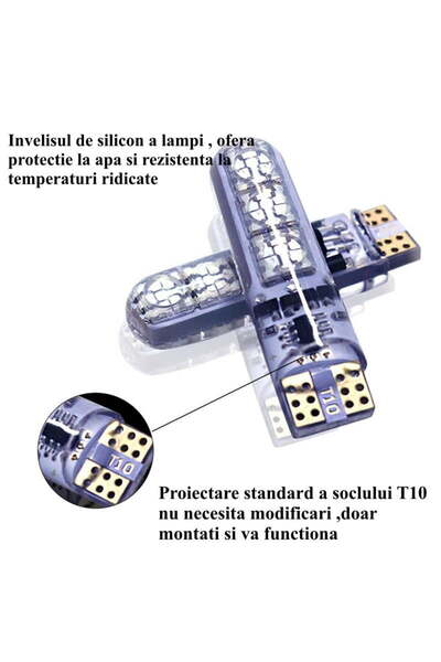 ElectroAZ Car LED T10 RGB 5050 12V-5W with Remote Control