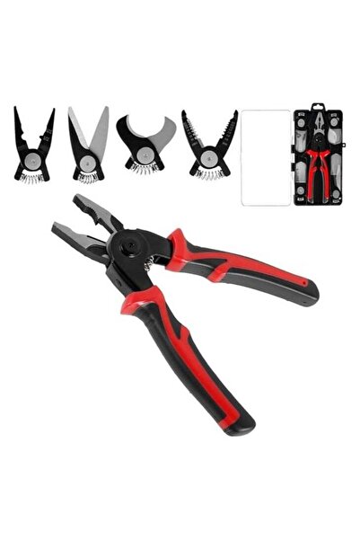 Denx 5-in-1 Heavy Duty Multi-Purpose Tool Set (Wire Strippers, Cable Cutters, Crimping Pliers)