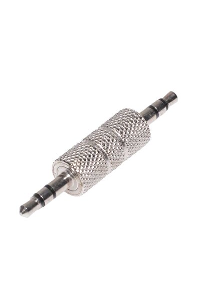 ElectroAZ Adaptor jack de 3,5 mm mascul-mascul, argintiu