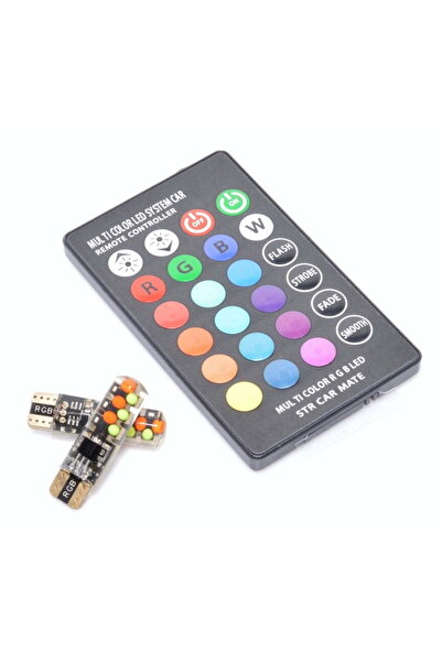 ElectroAZ LED Car RGB, T10 Socket, For Ambient Lights, Remote Control, 12V-W5W