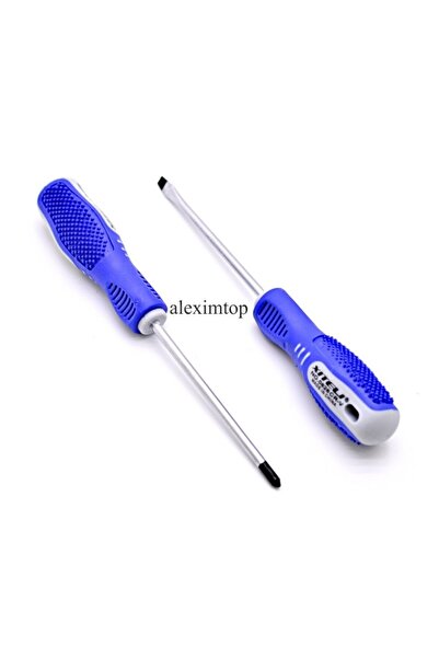 ElectroAZ Blue screwdriver long shaft chrome-vanadium NO0826 5 x 4" star